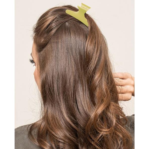12 kappaleen perhoshiuspantoja hiusleikkeitä Salon Pro -osiopidike naisille ja tytöille Yellow