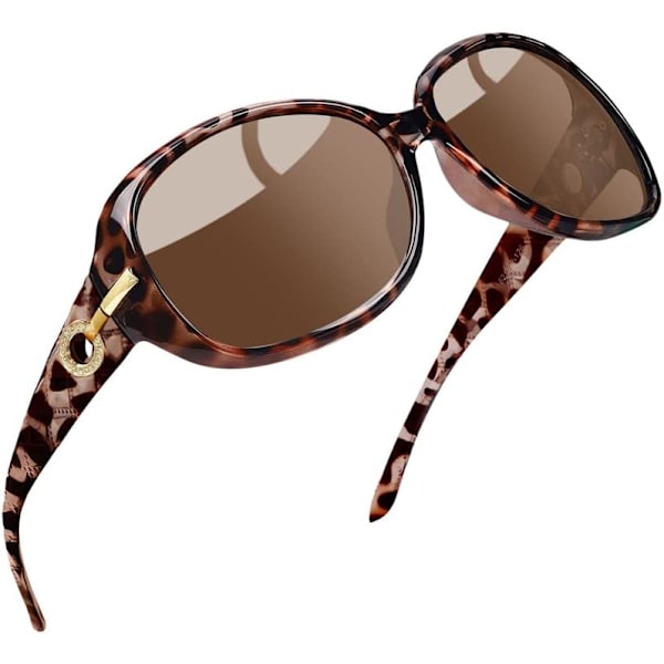 Jackie Solglasögon Överdimensionerade Nyanser för Kvinnor Trendiga Stora Rektangulära Solglasögon UV-skydd Solglasögon tortoise Shell Brown