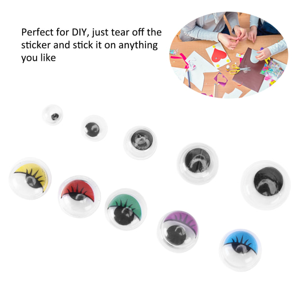 420Pcs Self Adhesive Eyes Strong Stickiness Easy to Use Multi Purpose DIY Wiggle Eyes for Art Crafts Toys Scrapbooks