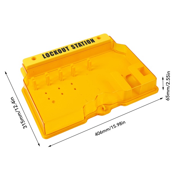 Visuell styring av lockout-tagout-stasjon 5 Lock Bit Covered Lockout-tagout-stasjon for industri