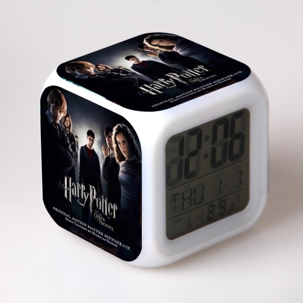 Harry Potter väckarklocka Harry Potter Harry Magic Färgglad stämningsfull LED Luminous väckarklocka（10）