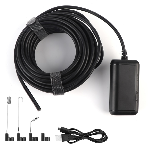 0,2 tommer 5MP IP67 6 LED WiFi Endoskop Boreskop Inspektionskamera til iOS / Android Smartphones 10m/32,8ft Kabel