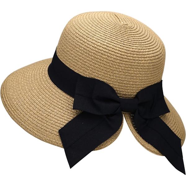Solhattar för kvinnor UPF 50+ Dam Lättvikt Hopfällbar/Packbar Strand Solhatt Khaki