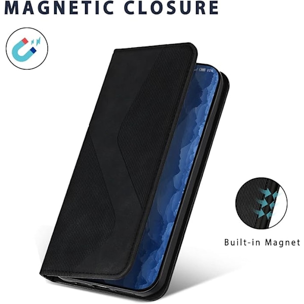 Fodral Kompatibelt med Samsung Galaxy A53 5G, Premium PU Läder Plånboksfodral med [Kortfack] [Visningsstativ], Stötsäkert Flipskydd