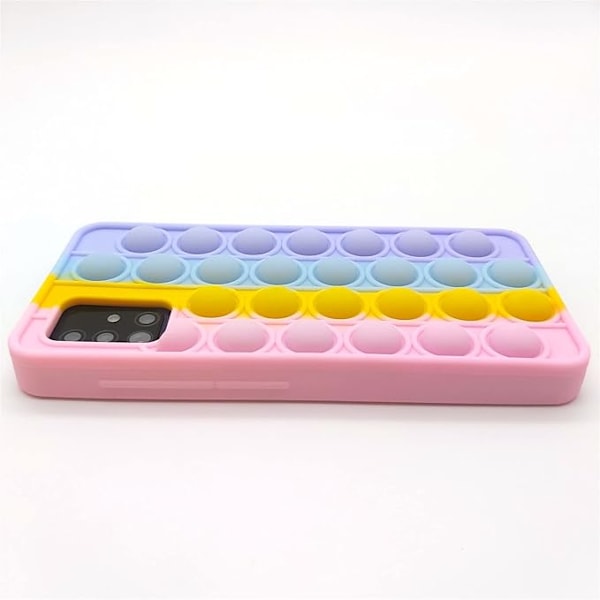 Samsung A52 -kuori, söpö Galaxy A52S -kuori, aistillinen Push Pop Bubble 3D Fidget -lelu, teinitytöt, naiset, pojat, lapset, stressiä lievittävä silikoni