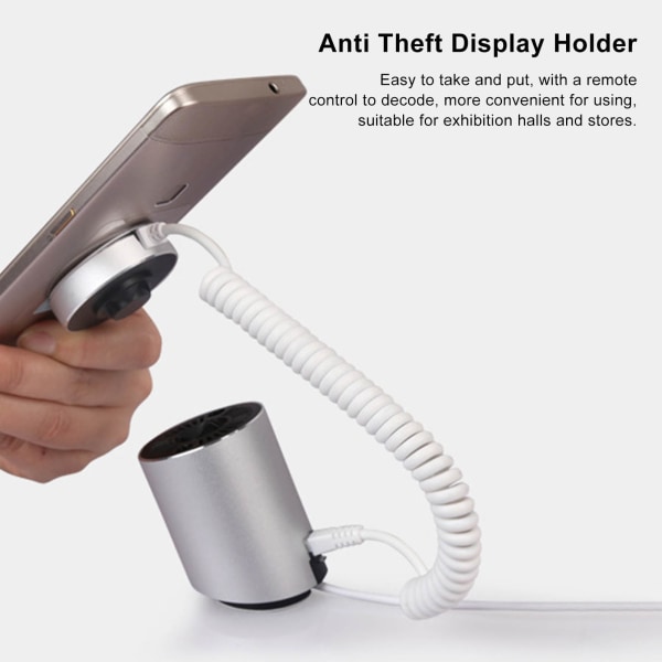 Anti-tyveri mobiltelefon Display Stand Sikkerhed Alarm Display Holder med opladningsfunktion til udstillingshaller Butikker til IOS Interface