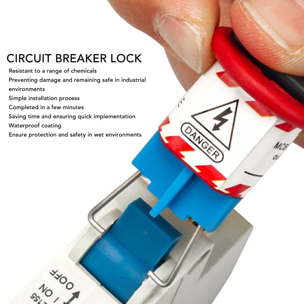 Circuit Breaker Lock Miniatyrlåseenhet for luftbryter Håndtakshull Industriell elektrisk sikkerhet