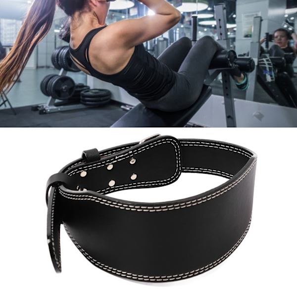 Viktbälte för viktlyftning, midjeskydd, justerbart viktbälte för träning på gym, svart S(110cm / 43.31in)