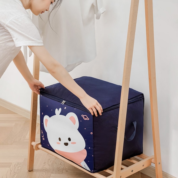 1 st Extra Large Non-Woven Quilt Förvaringsväska - Dammtät och Fuktsäker Klädförvaring för Hushåll och Flytt