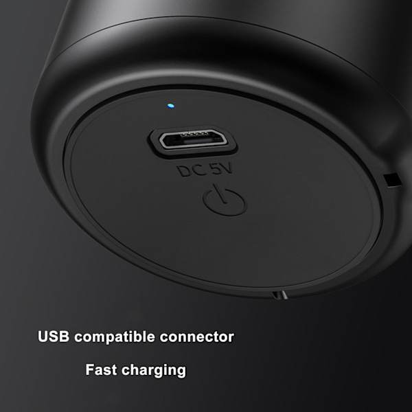 Mini trådlös Bluetooth-högtalare Smart USB uppladdningsbar 400mah vattentät bärbar högtalare för inomhus utomhus svart