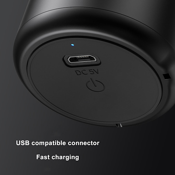 Mini trådløs Bluetooth-højttaler Smart USB genopladelig 400mah vandtæt bærbar højttaler til indendørs udendørs sort