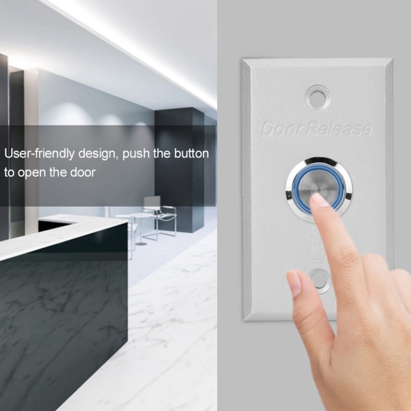 Dør adgangskontrol system exit knap dør tryk release switch med indikator lys