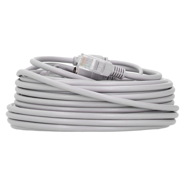 Bærbar Ethernet-kabel 2-i-1 strømforsyningsnettverksledning for IP-kamera NVR CCTV-system20m / 65.6ft