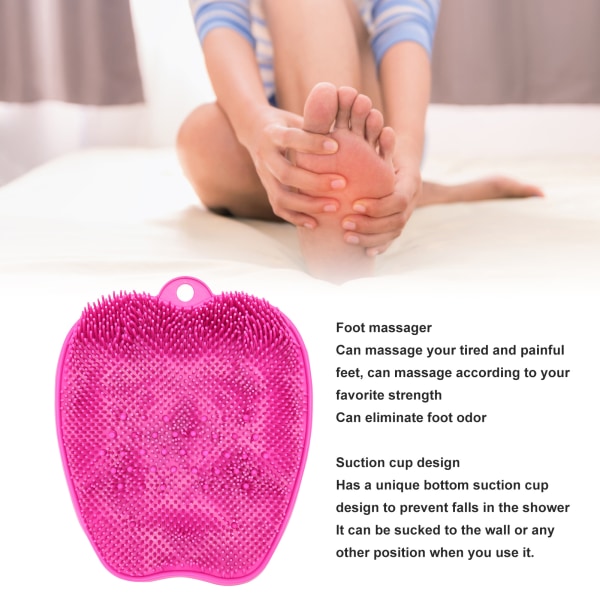 Suihkujalkamassageri ja kuorintaharja parantaa jalkojen verenkiertoa, vähentää jalkapohjakipua ja rauhoittaa väsyneitä ja särkeviä jalkoja Pink