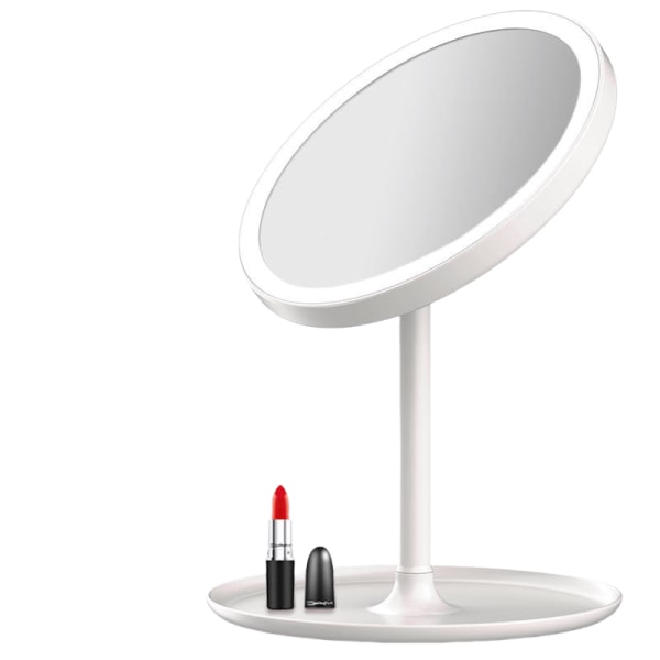 1 st LED-sminkspegel, högupplöst fyllningsljusspegel, skrivbordsvikbar sminkspegel, justerbar sminkspegel, skrivbordsskönhetsspegel