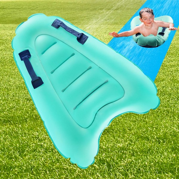 Uppblåsbar Vattenrutschkana Bodyboard för Barn & Vuxna, Sommar Slip Slide Poolleksak för Trädgård, Gräsmatta, Utomhusfester, Grön green