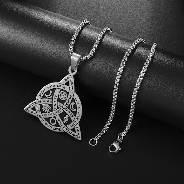 2024 ny modell Populär Celtic Triquetra Halsband, Celtic Trinity Knot Charm Amulett Hänge, Celtic Smycken Present till Män och Kvinnor
