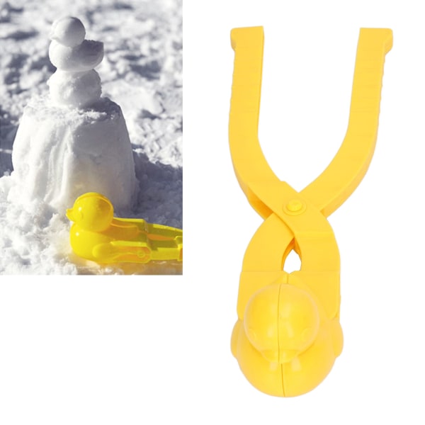 Snowball Maker Duck Shape Bekväm form med handtag för vuxna barn vinter