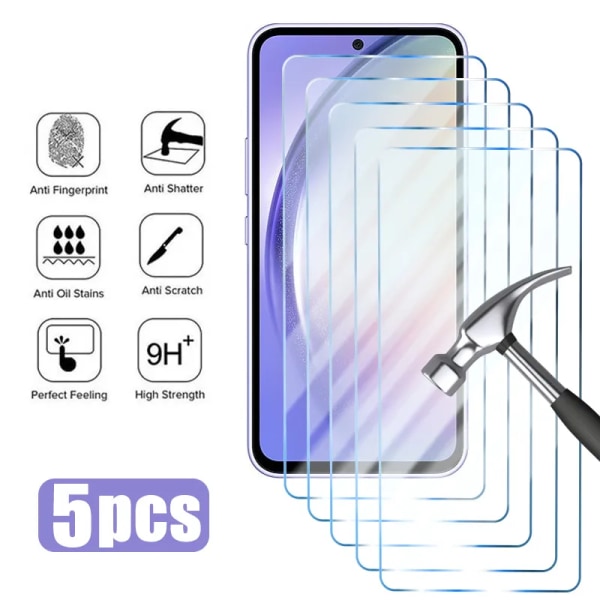 5PCS Härdat Glas För Xiaomi Redmi Note 8 Pro Skärmskydd