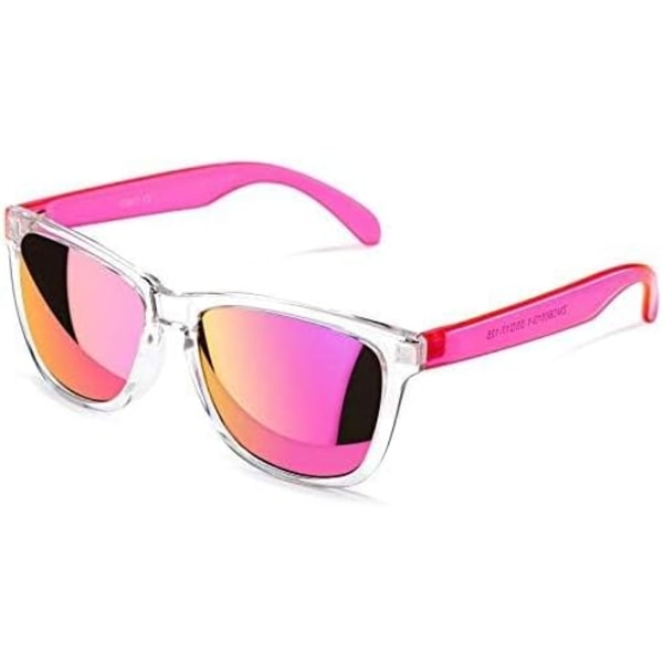 Womens Solbriller UV400 Spejlede Linser, Velegnet til Udendørs, Ferie, Kørsel Pink Mirrored Lens