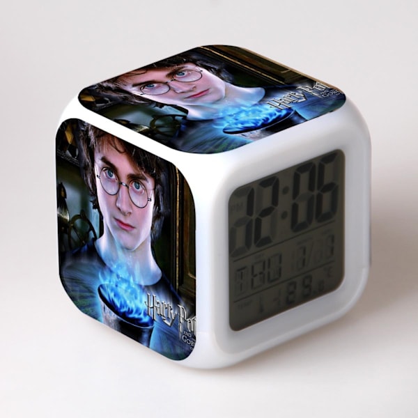 Harry Potter väckarklocka Harry Potter Harry Magic Färgglad stämningsfull LED Luminous väckarklocka（15）