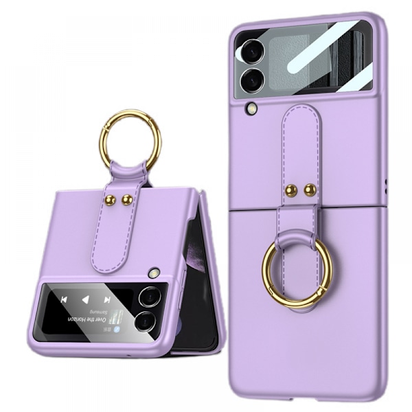 Passer til Samsung Galaxy Z Flip3 Mobiltelefondeksel, Ett-delt Ultratynt Ring Sammenleggbart Mobiltelefon Beskyttelsesdeksel