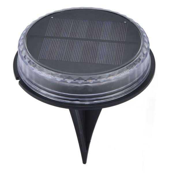 2 stk LED solcellelykt IP65 vanntett LED bakkelykt for gangvei hage bakgård landskap White Light 2Pcs