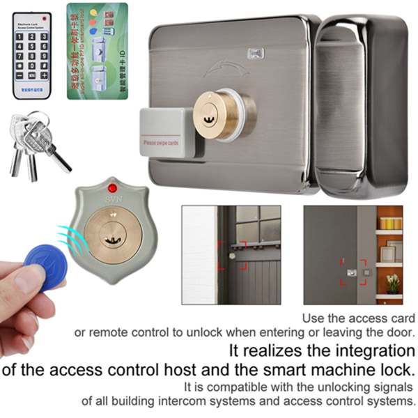 Electronic Access Intelligent System ID Double Head 12V Door Lock