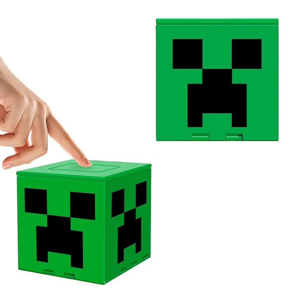 Kompatibel med Nintendo Switch, Extra Large Capacity Switch Game Case, Uppgraderad 41 Slots Switch Game Card Storage Box, Tryck för att fälla ut Fun Card Case M Green