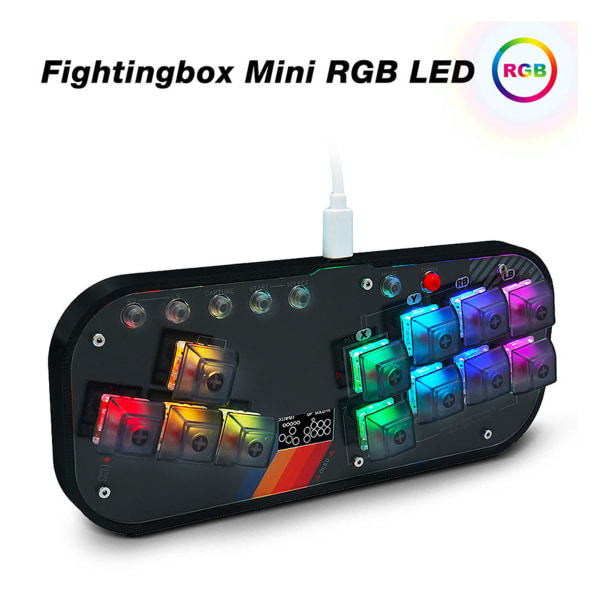 For Fighting Box Keyboard for Hitbox Mini Fighting Game Controller for SOCD Arcade Fight Stick for Mixbox Mechanical Switch Button