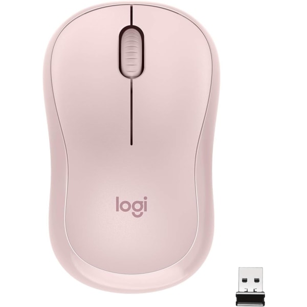 Logitech M221 Trådlös Bluetooth-mus, Kompakt, Smidig Spårning, 18 Månaders Batteritid för Windows, macOS, ChromeOS, Linux, Kompatibel med PC, Mac, Bärbara datorer Pink