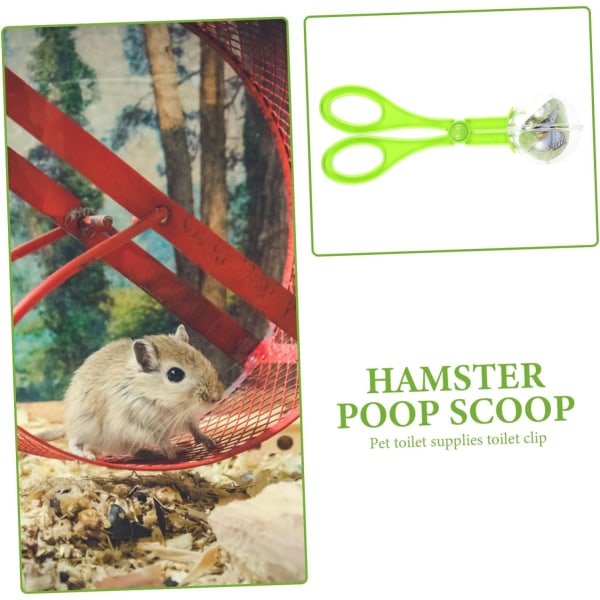 12 st Hamster Poop Klipp Barn Sax Plast Skedar Reptil Tillbehör Reptil Leksaker Pooper Scooper för Hamster Marsvin Tillbehör Sax Plast 12 18X7X5CMx2pcs