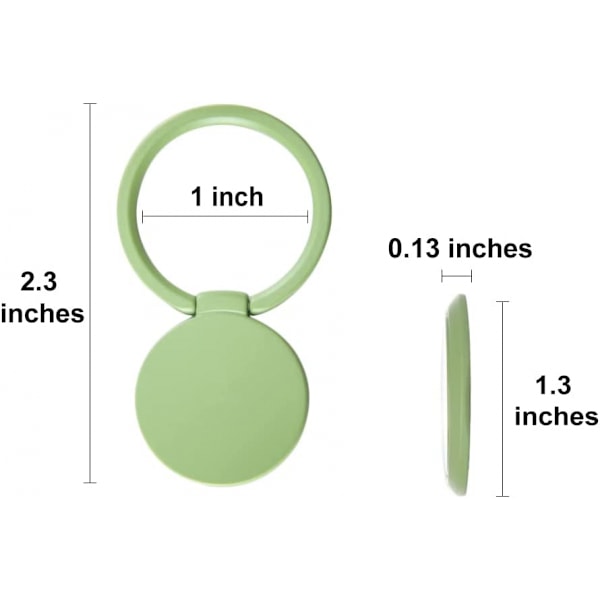Puhelinrengaspidike käteen, magneettinen puhelimen takarenkaan ote sormelle tai kotelolle (Matcha Green × 2)