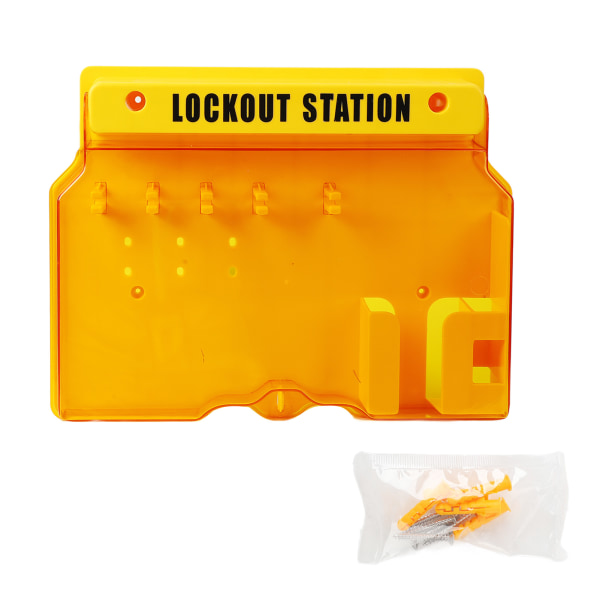 Visuell styring av lockout-tagout-stasjon 5 Lock Bit Covered Lockout-tagout-stasjon for industri