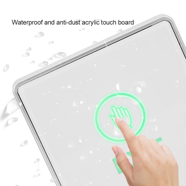 Beröringskänslig dörråtkomstkontrollsystem Switch Hem Säkerhet Lås Upp Avsluta Knapp