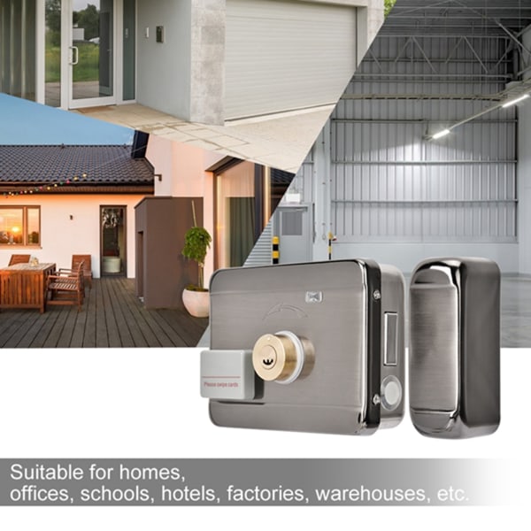 Elektroniskt access intelligent system ID dubbelhuvud 12V dörrlås