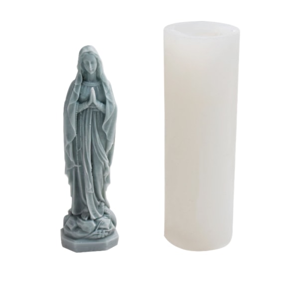 Neitsyt Marian kynttilän mold 3D- mold saippualle, käytetty itsetehtyyn mold