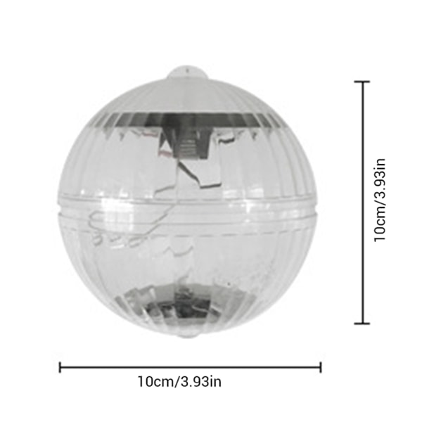 Vattentät bollformad solcellslampa med flera färger för simbassäng, pool, sjö, hem, trädgård och gräsmatta