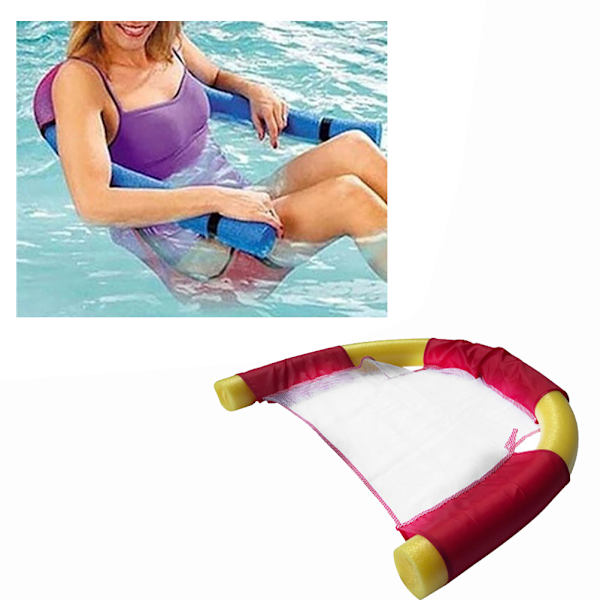 Svømmende flydestol til vand Mesh Pool Noodle Stol U Sæde Svømmebassin Float Svømmebassin Noodle Floats til pool Yellow