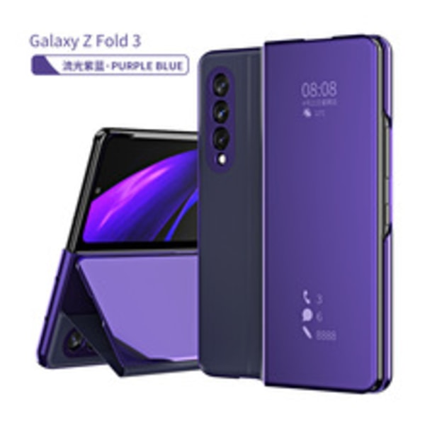 Galaxy Z Flip 3 5G Skal, Samsung Z Flip 3 Lyxigt PU Läder Plånbok Skyddande Mobilskal med Kortfack Ficka Fodral för Samsun