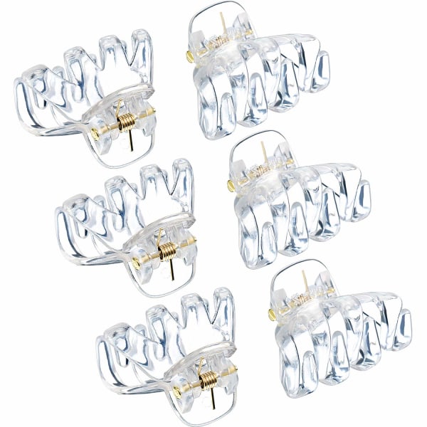 24-pakning 3 cm Mini Grip Octopus Clip Spider Jaw Hair Claw Clips Clear