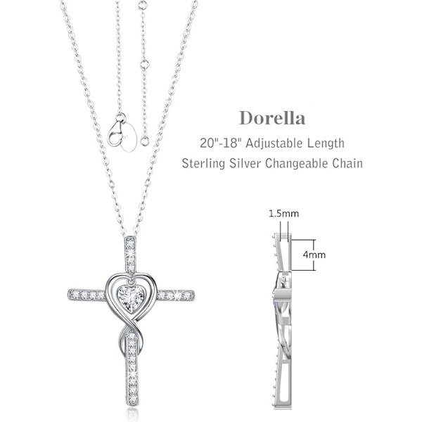 Kärleks Infinity Halsband för Hennes Födelsedagspresenter Fru Mamma Augusti September Månadssten Peridot Blå Safir Smycken 925 Sterling Silver White