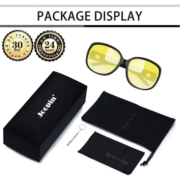 Jackie Solglasögon Överdimensionerade Nyanser för Kvinnor Trendiga Stora Rektangulära Solglasögon UV-skydd Solglasögon black Yellow Lens