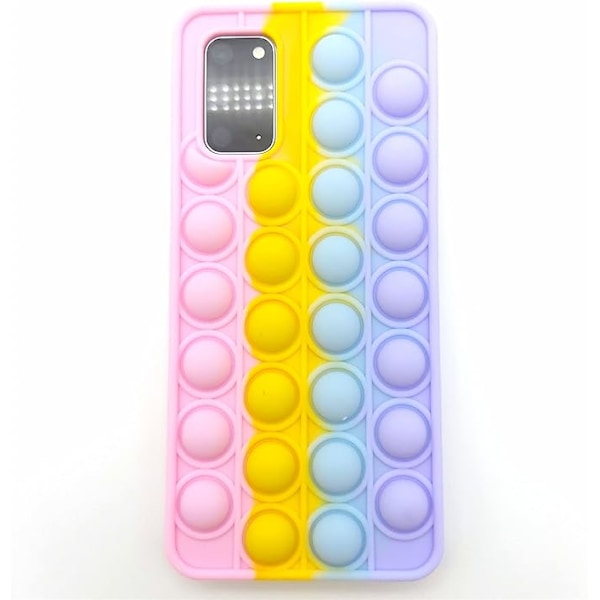 S20 FE Skal för Samsung S20 FE Skal Sött Galaxy S20 FE Skal Sensorisk Tryck Pop Bubbla 3D Fidget Leksaker Tonårsflickor Kvinnor Pojkar Barn Avslappning
