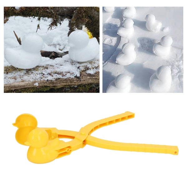 Snowball Maker Duck Shape Bekväm form med handtag för vuxna barn vinter