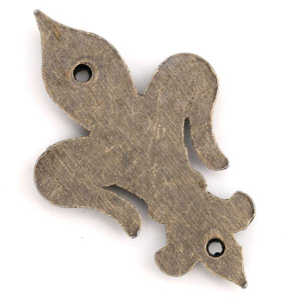 10 stk. hjørner i zinklegering cyan bronze DIY smykkeskrin album bog kantdæksel tilbehør L 54x33mm