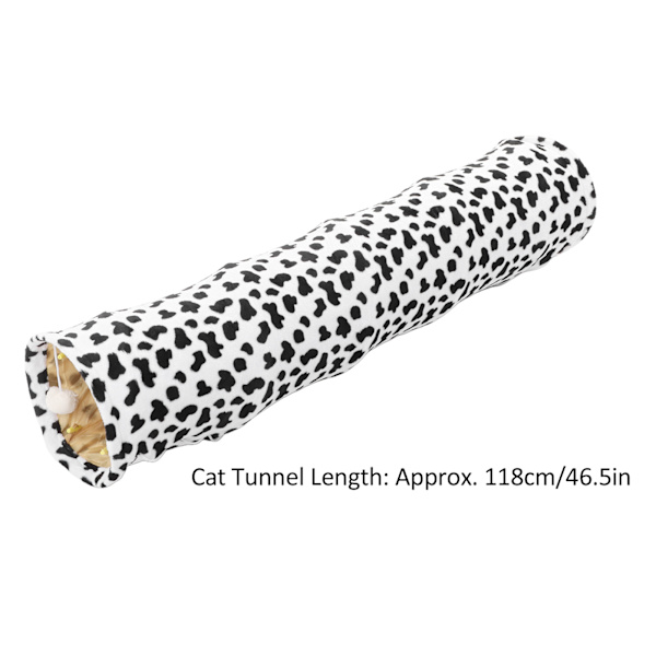 Kattetunnel seng sammenleggbar katteleketunnel med kløball og matte for katt valp kattunge