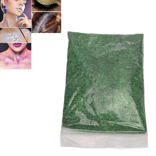 Erittäin hieno glitter 50g Kiiltävät kimalteet Upea Katseenvangitsija Laajalti käytetty Helppo poistaa Käsityö glitter kynsiin Korttiin Kasvoihin Green