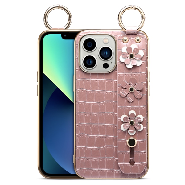 PU Läder Telefonfodral med Ställ Robust Skyddande Baksida Kompatibel iPhone13