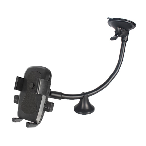 Mobilholder for bil, telefonholder med lang arm, dashbord, frontrute, sterk sugekopp, anti-rist stabilisator